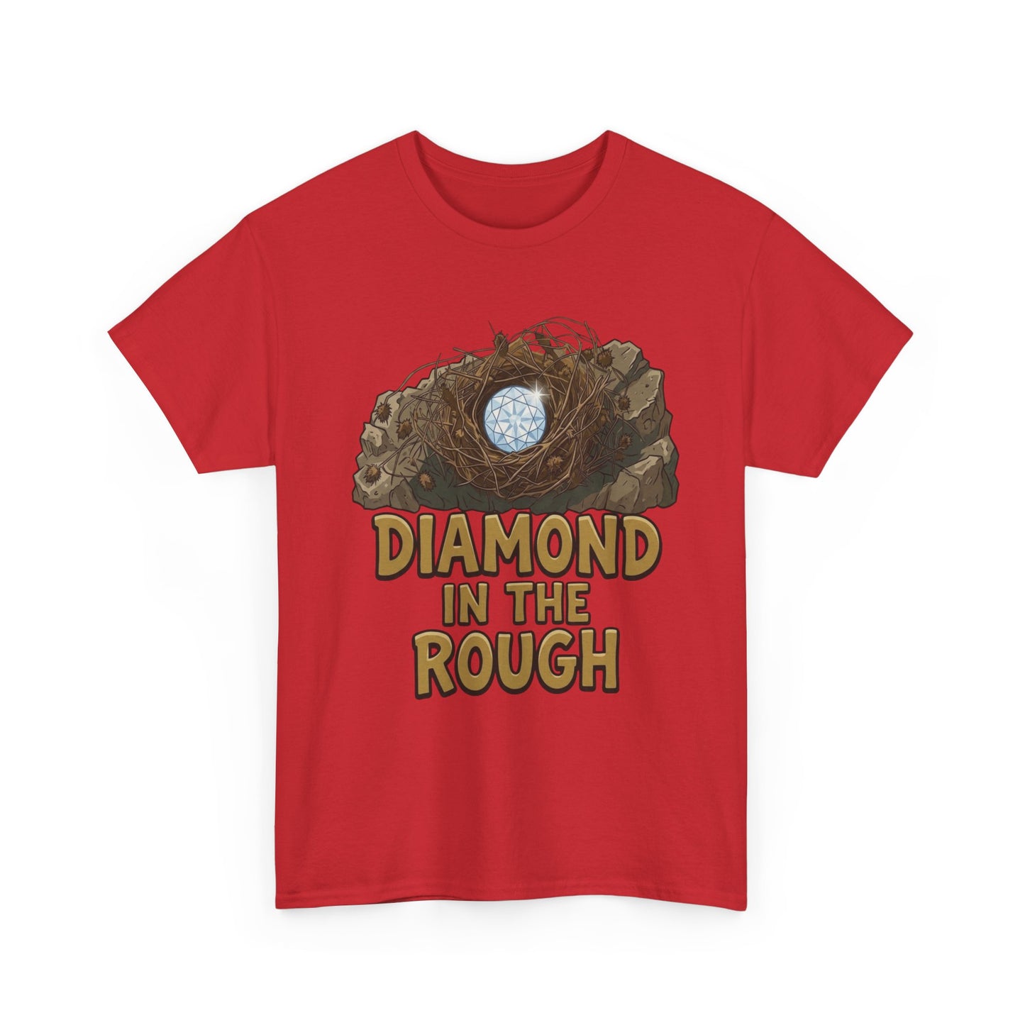 Diamond in the Rough Graphic Tee — Inspirational Nest & Gem Design